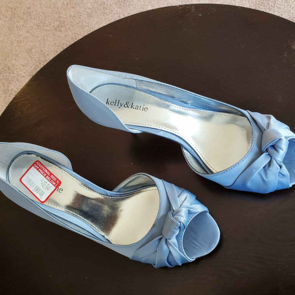 Sky blue heels